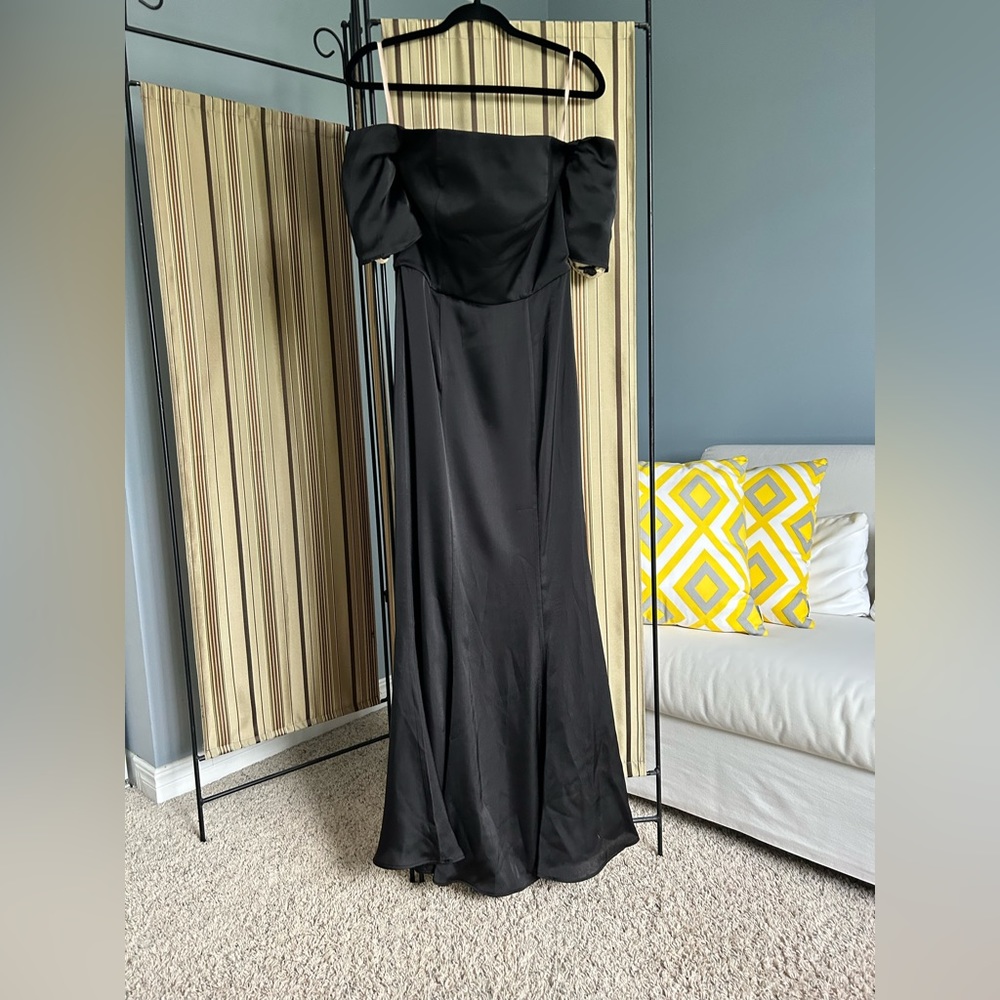 Fame and Partners black gown